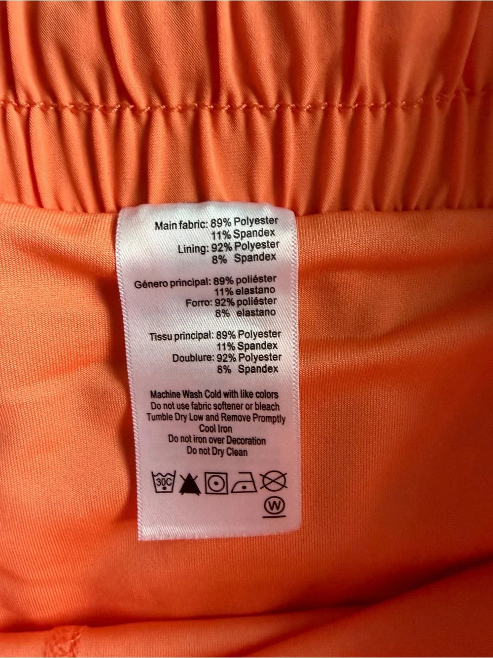 ASICS Women’s XL Peach Coral Lined Running Shorts NWT Athletic Activewear